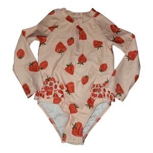 Carter's Rashguard Swimsuit Girls Size 24 Months